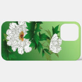  Japanse schets van grote witte pony Case-Mate iPhone Case (Achterkant (horizontaal))