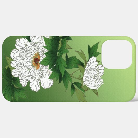  Japanse schets van grote witte pony Case-Mate iPhone Case (Achterkant / Rechts)