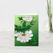 Japanse schets van grote witte pony Kaart (Voorkant)