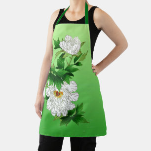 Japanse schets van grote witte pony Schort