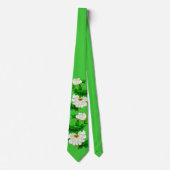 Japanse schets van grote witte pony Stropdas (Voorkant)