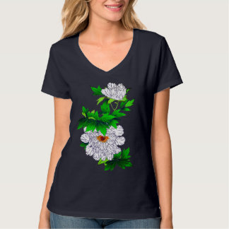 Japanse schets van grote witte pony t-shirt
