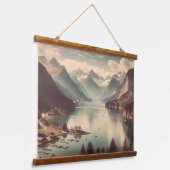 japanse schilderachtig wandtapijten hangend wandkleed (Gebogen)