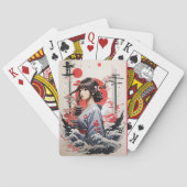 Japanse schilderkunst pokerkaarten (Achterkant)