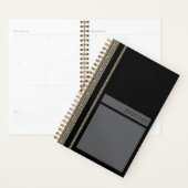 Japanse schildpad patroon zwart en goud planner (Display)
