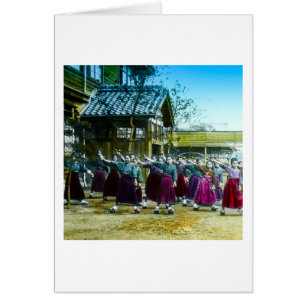  Japanse schoolmeisjes die Japan uitoefenen