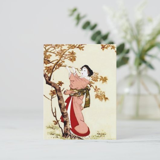 Japanse schoonheid briefkaart (Staand voorkant)