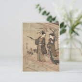 Japanse  schoonheid Geisha Lady Woman Maiko Briefkaart (Staand voorkant)