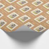 Japanse schoonheid in Summer Kimono Cadeaupapier (Hoek)