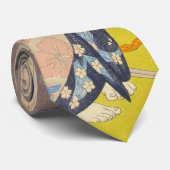 Japanse schoonheid in Summer Kimono Stropdas (Opgerold)