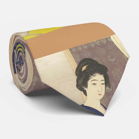 Japanse schoonheid in Summer Kimono Stropdas (Opgerold)