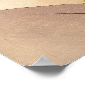 Japanse schoonheid met tattoo van bloem geisha mai poster (Hoek)