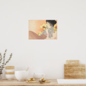 Japanse schoonheid met tattoo van bloem geisha mai poster (Keuken)