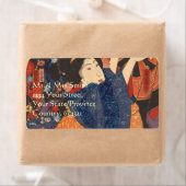 Japanse schoonheidstoelen kleurrijke kleding etiket (Insitu)