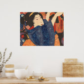 Japanse schoonheidstoelen kleurrijke kleding poster (Keuken)