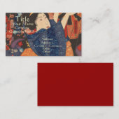 Japanse schoonheidstoelen kleurrijke kleding visitekaartje (Voorkant / Achterkant)