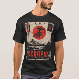 japanse schorpioendierenriem | Red Sun Scorpion T-shirt