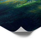 Japanse schrijn in het hart van het bos poster (Hoek)