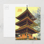 Japanse schrijn Japan reist Briefkaart (Voorkant / Achterkant)