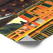 Japanse schrijn Japan reist Poster (Hoek)