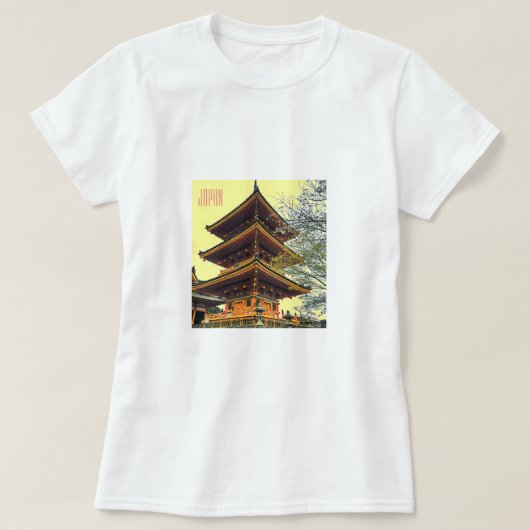 Japanse schrijn Japan reist T-shirt (Design voorkant)