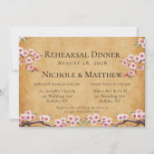 Japanse Scroll Cherry Blossoms repetitie diner Kaart (Voorkant)