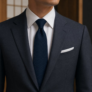 Japanse Seigaiha-golven Monochroom Luxe Stropdas