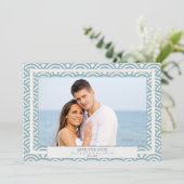 Japanse Seigaiha-golven redden de foto met de datu Kaart (Staand voorkant)