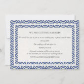 Japanse Seigaiha-golven redden de foto met de datu Kaart (Achterkant)