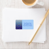 Japanse Seigaiha Scallop Graded Royal Blue Gold Etiket (Insitu)