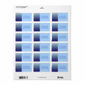 Japanse Seigaiha Scallop Graded Royal Blue Gold Etiket (Full Sheet)