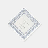 Japanse Seigaiha Waves Elegant Soft Paars Servetten (Hoek)