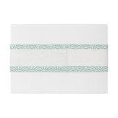 Japanse Seigaiha Waves Modern Seafoam Green Uitnodigingen Wikkel (Achterkant Voorbeeld)