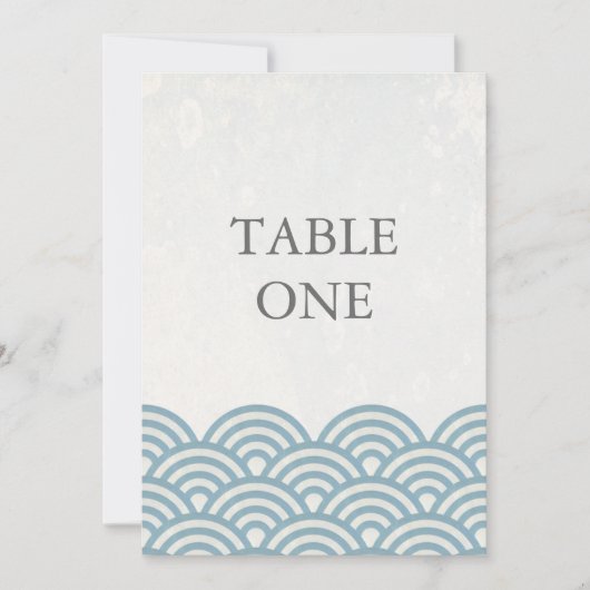 Japanse Seigha gestileerde golven grote tabel numm Kaart (Voorkant)