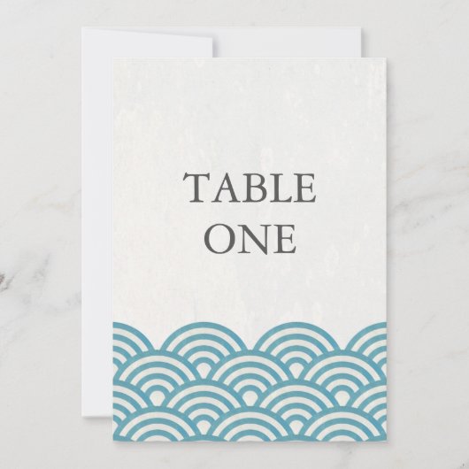Japanse Seigha gestileerde golven grote tabel numm Kaart (Voorkant)