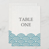 Japanse Seigha gestileerde golven grote tabel numm Kaart (Voorkant / Achterkant)