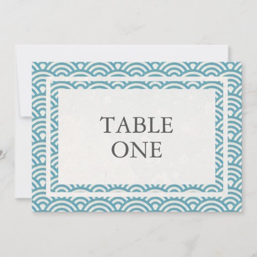 Japanse Seigha gestileerde golven grote tafel numm Kaart (Voorkant)