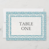 Japanse Seigha gestileerde golven grote tafel numm Kaart (Achterkant)