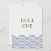 Japanse Seigha gestileerde golven grote tafel numm Kaart (Voorkant)