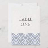 Japanse Seigha gestileerde golven grote tafel numm Kaart (Achterkant)