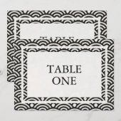 Japanse Seigha gestileerde golven grote tafel numm Kaart (Voorkant / Achterkant)