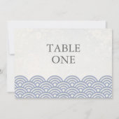 Japanse Seigha gestileerde golven grote tafel numm Kaart (Achterkant)