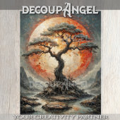 Japanse sereniteit decoupage tissuepapier