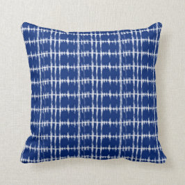 Japanse Shibori Tie Dye Print Indigo Kussen
