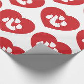 Japanse Shin Kanji Kokoro 心 Cadeaupapier (Hoek)