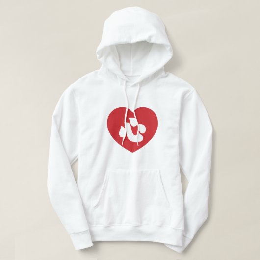 Japanse Shin Kanji Kokoro 心 Hoodie (Design voorkant)