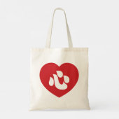Japanse Shin Kanji Kokoro 心 Tote Bag (Achterkant)