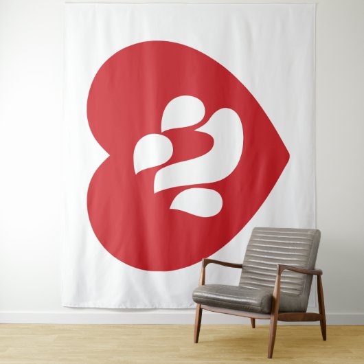 Japanse Shin Kanji Kokoro 心 Wandkleed (In situ)