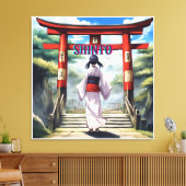 Japanse Shinto Religie Canvas Afdruk (Insitu (Woonkamer))