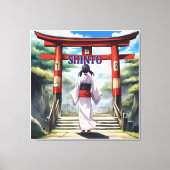 Japanse Shinto Religie Canvas Afdruk (Voorkant)